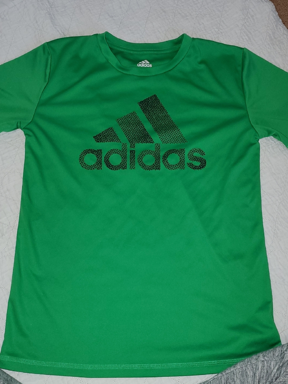 adidas Green Tee with Black Logo
